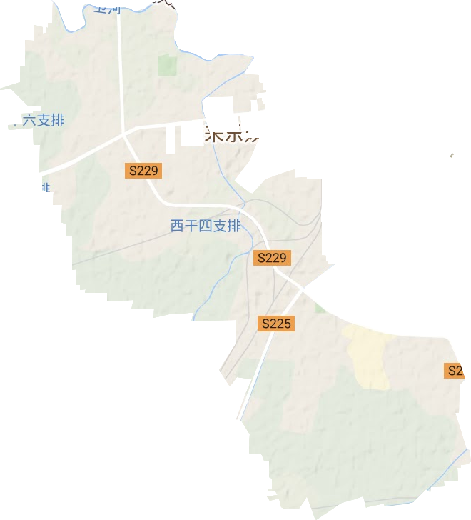 平原乡地形图