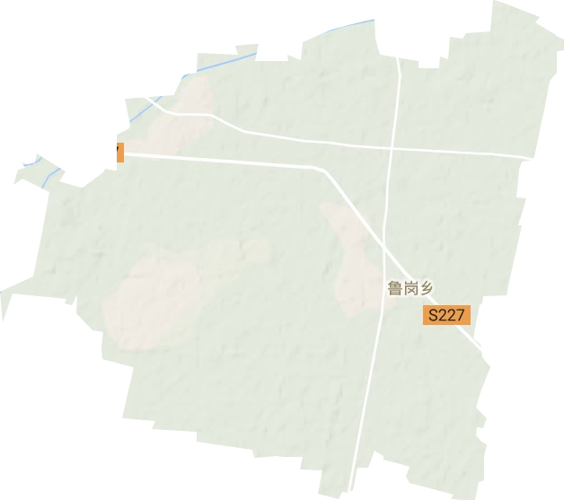 鲁岗乡地形图