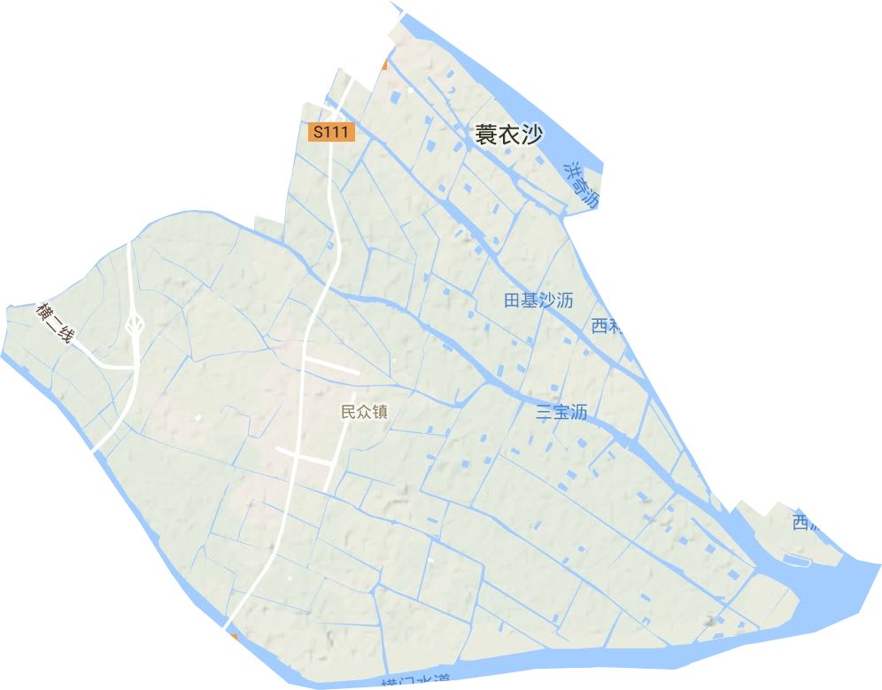 民众镇地形图