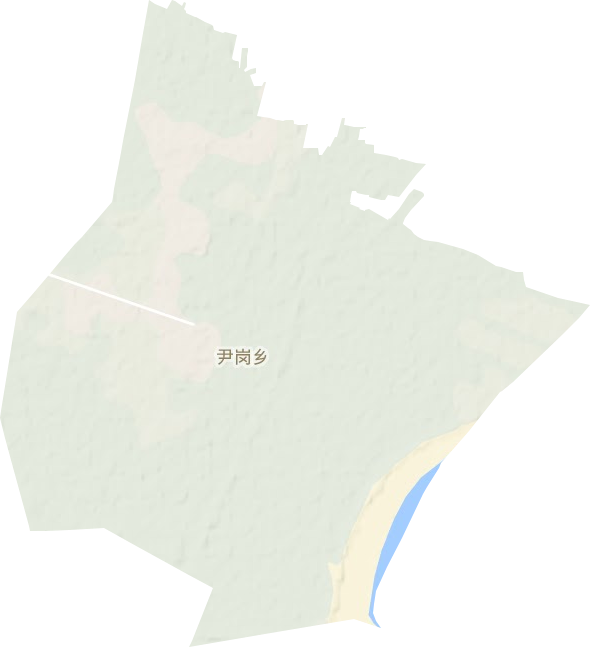 尹岗乡地形图