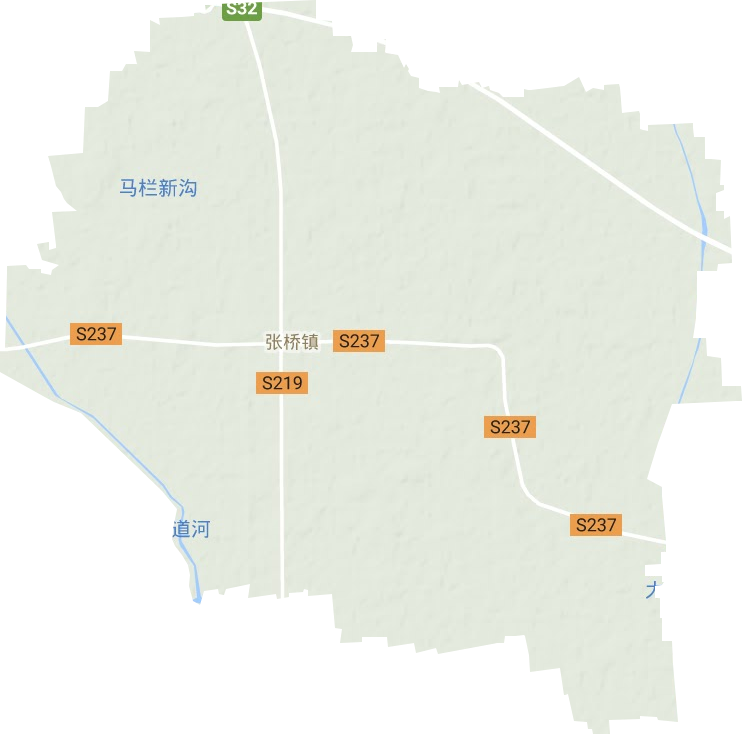 张桥镇地形图