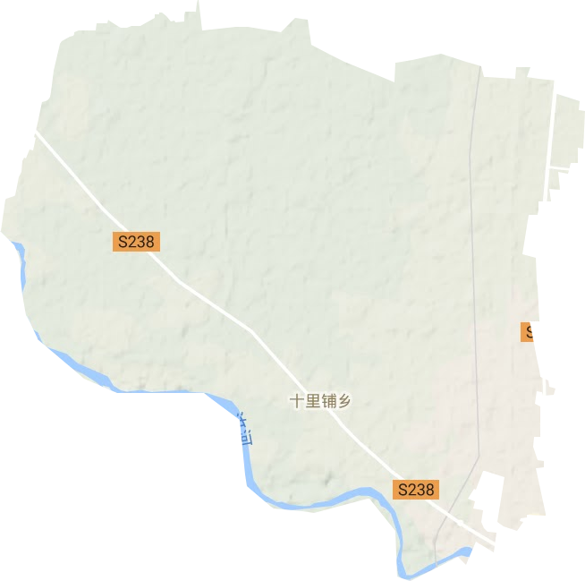 十里铺镇地形图
