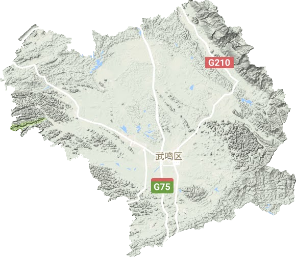 武鸣区地形图