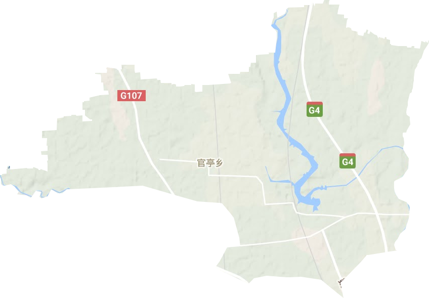 官亭乡地形图