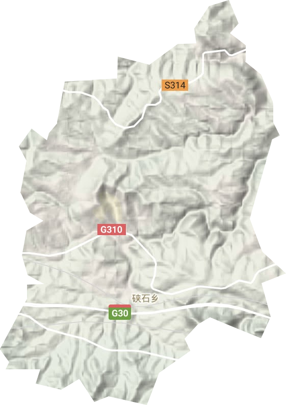 硖石乡地形图