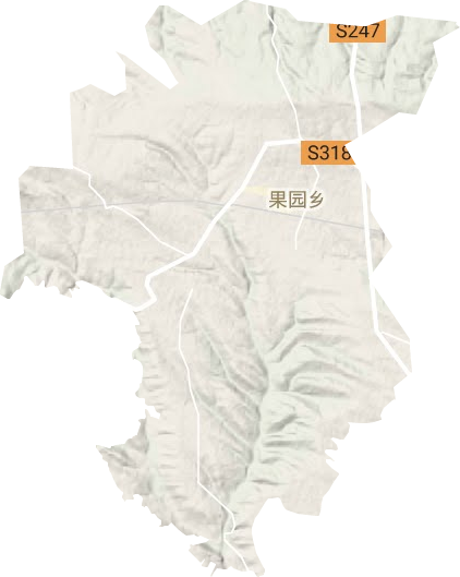 果园乡地形图