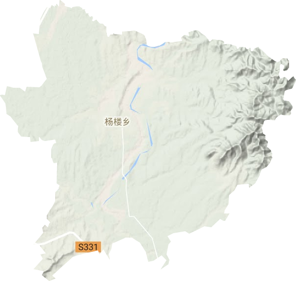 杨楼乡地形图