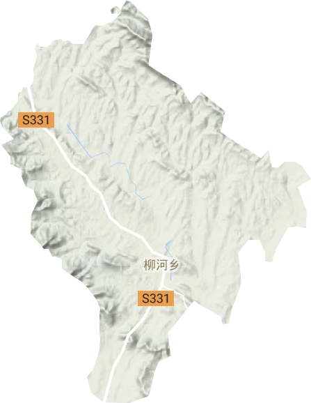柳河乡地形图