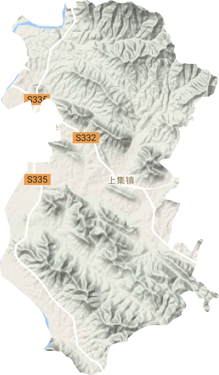 上集镇地形图