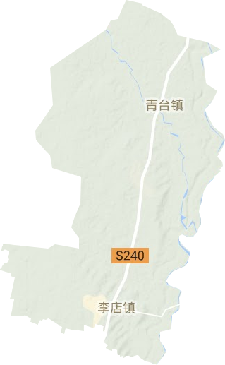 李店镇地形图