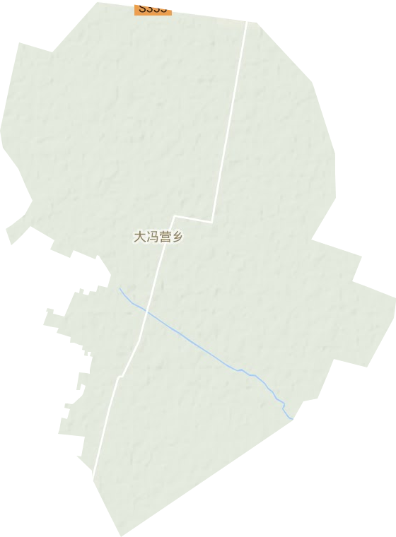 大冯营镇地形图