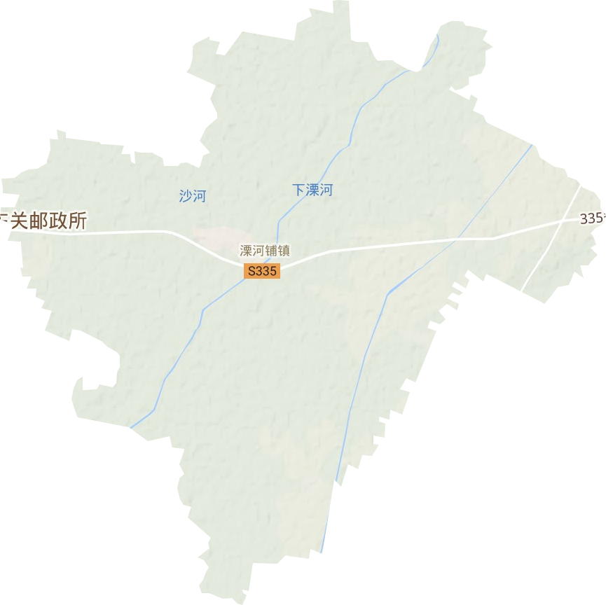 溧河铺镇地形图