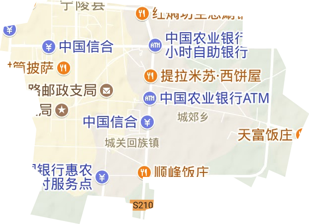 城关镇地形图