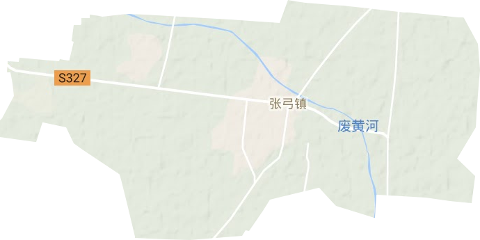 张弓镇地形图