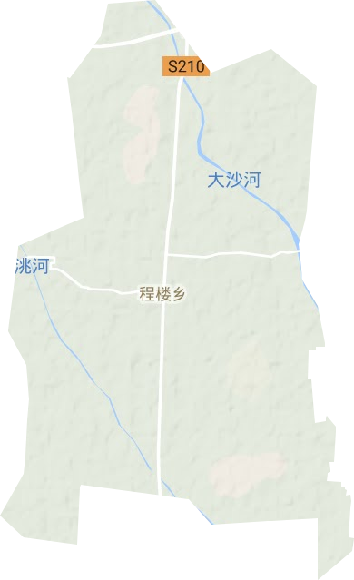 程楼乡地形图