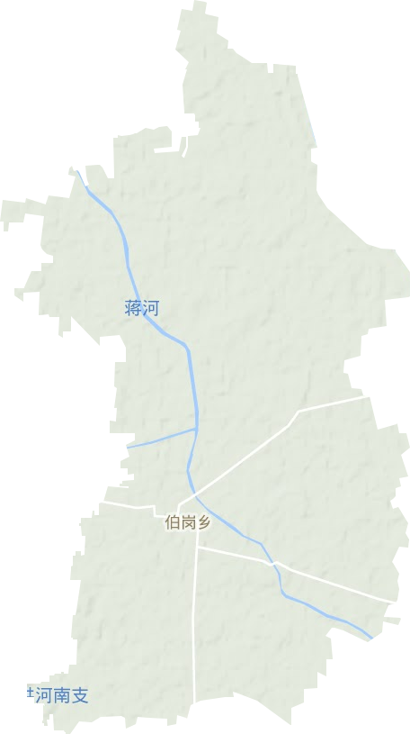 伯岗乡地形图