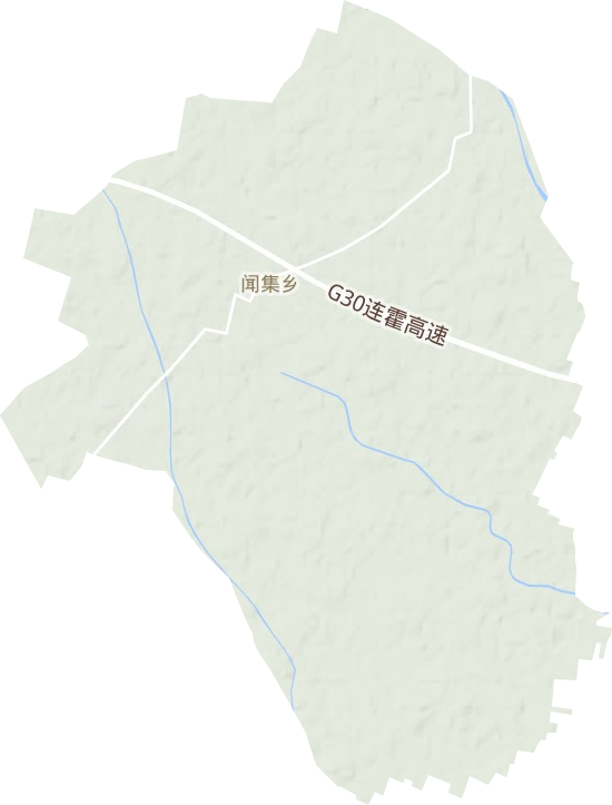 闻集乡地形图