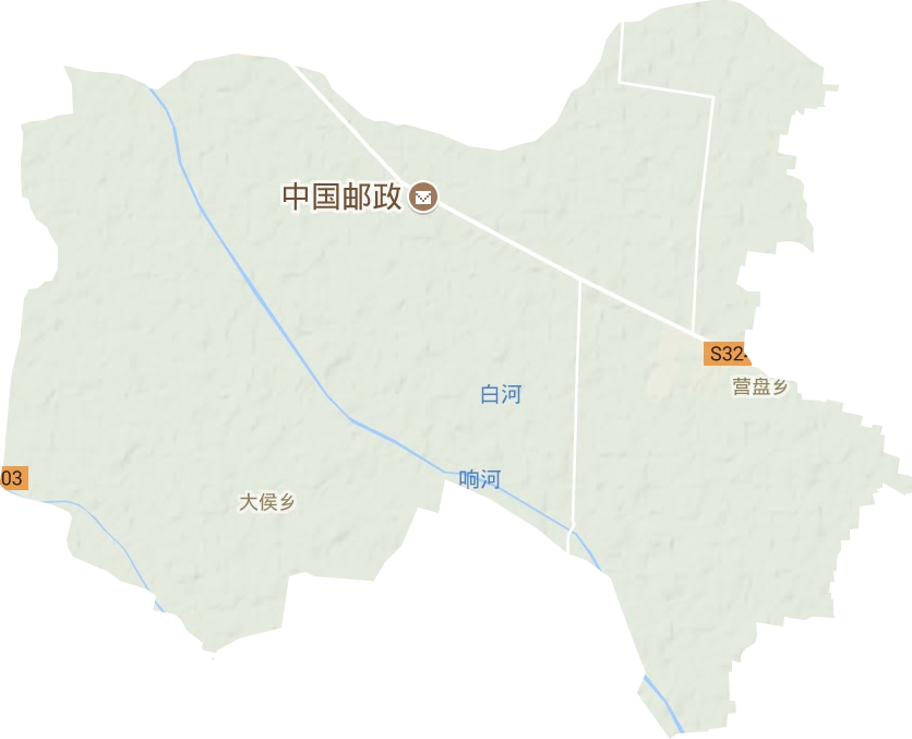 大候乡地形图