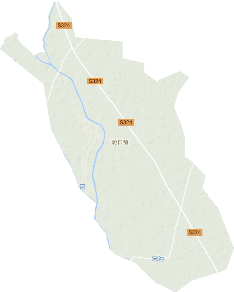 蒋口镇地形图