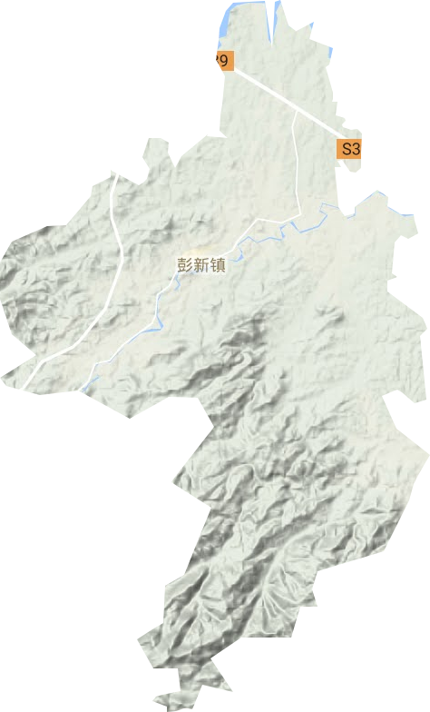 彭新镇地形图