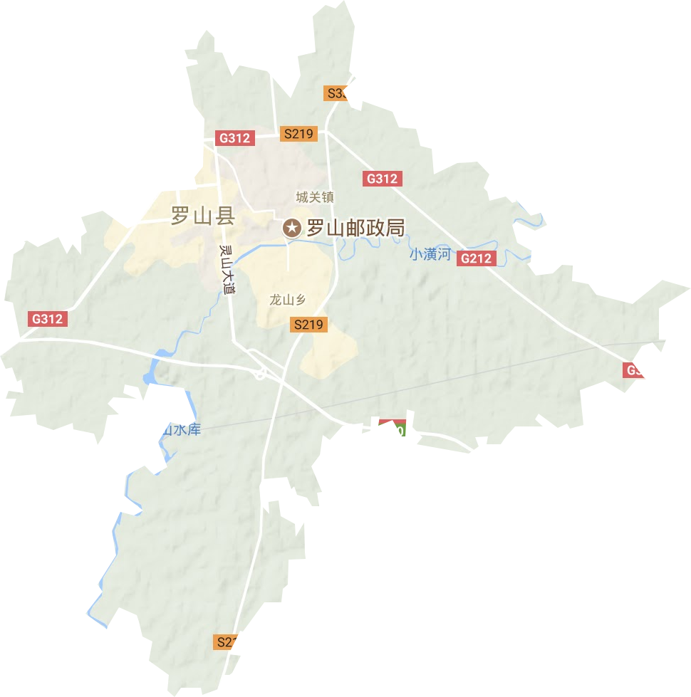 龙山乡地形图