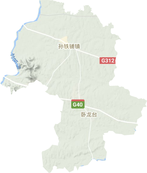 孙铁铺镇地形图