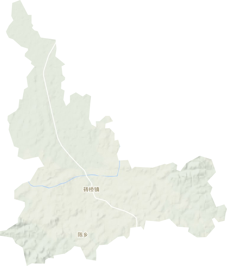 砖桥镇地形图