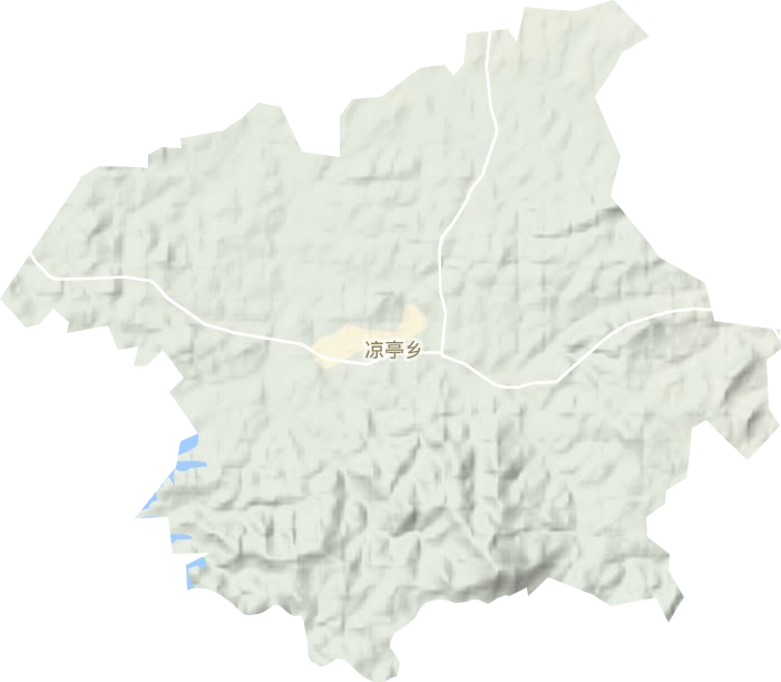 凉亭乡地形图