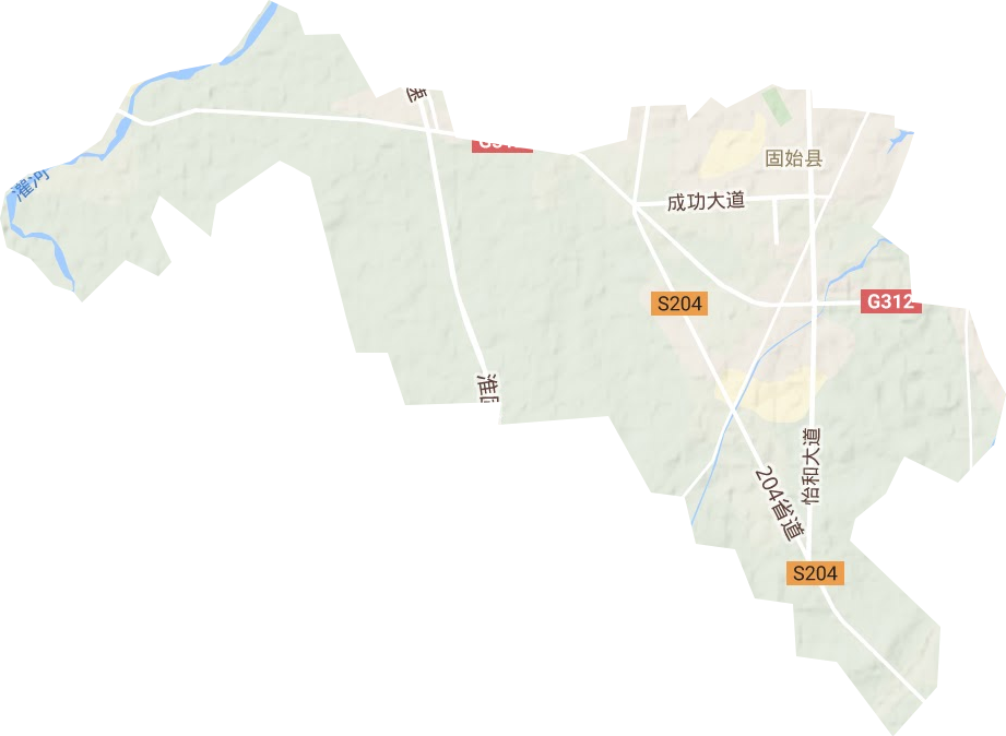 秀水办事处地形图