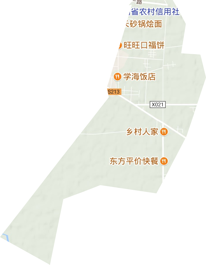 东城街道地形图