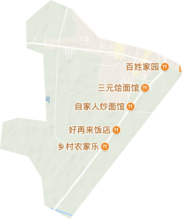 老城街道地形图