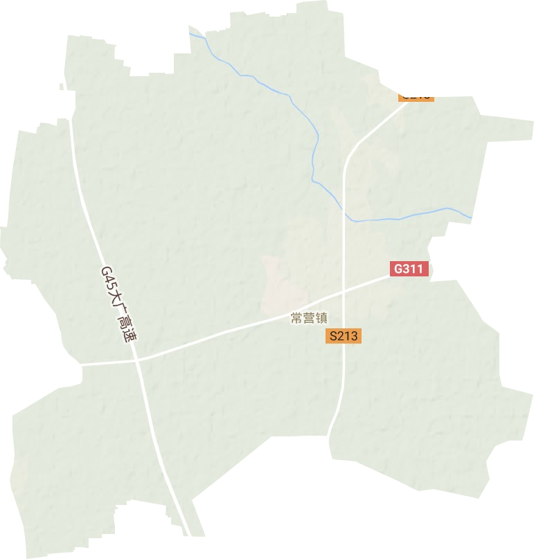 常营镇地形图