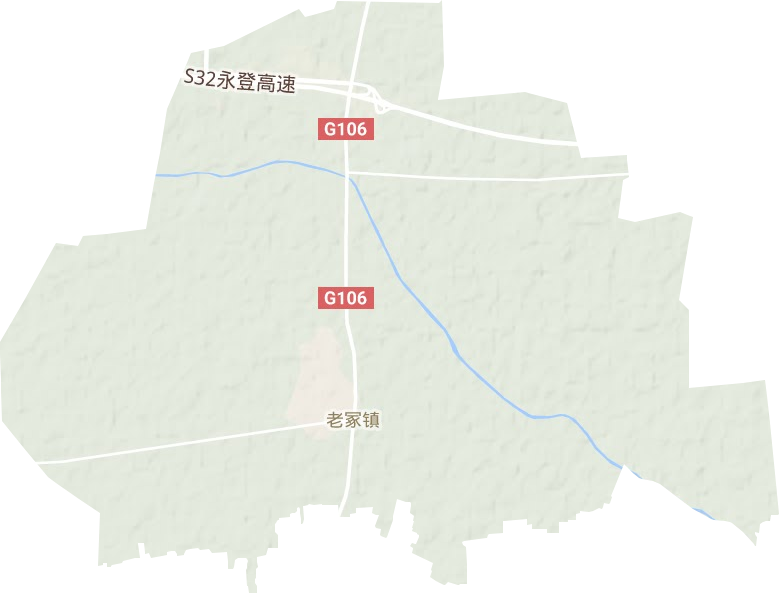 老冢镇地形图