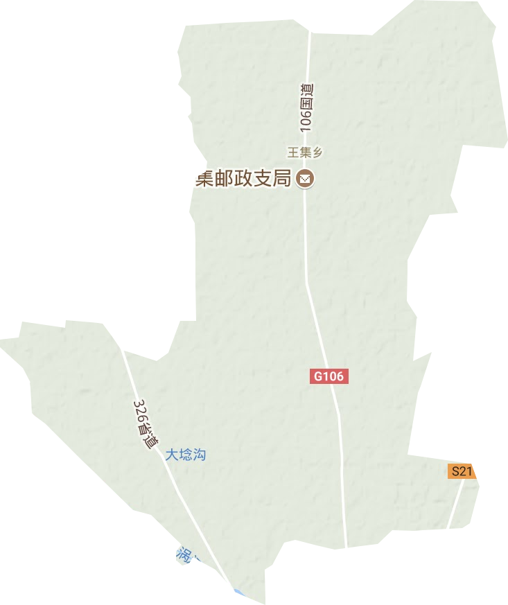 王集乡地形图
