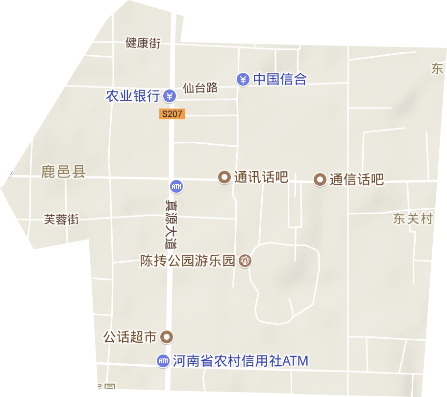 真源办事处地形图