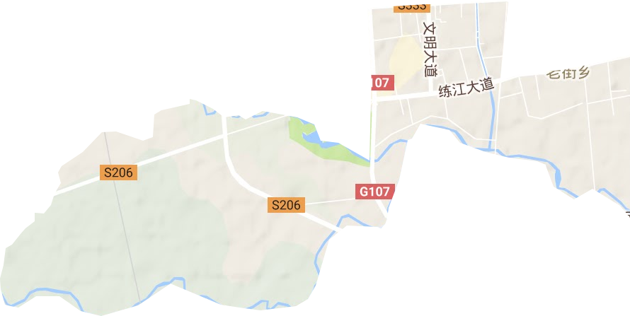 老街街道地形图