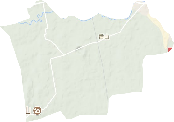 香山街道地形图