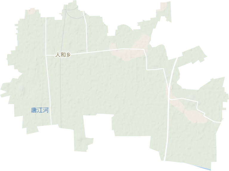 人和乡地形图