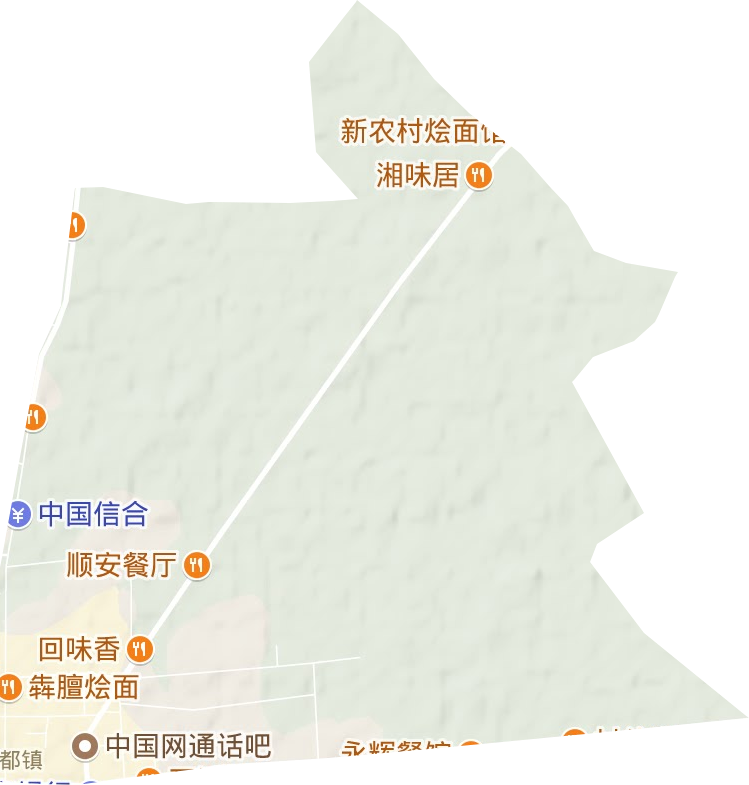 蔡都街道地形图