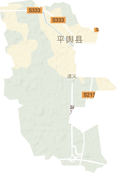 清河街道地形图
