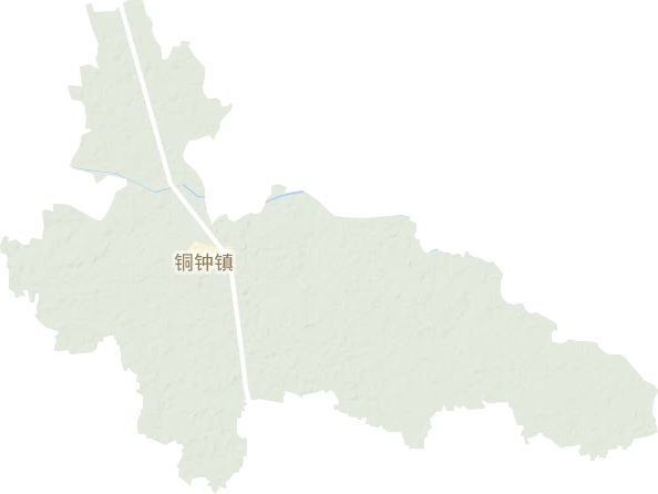 铜钟镇地形图