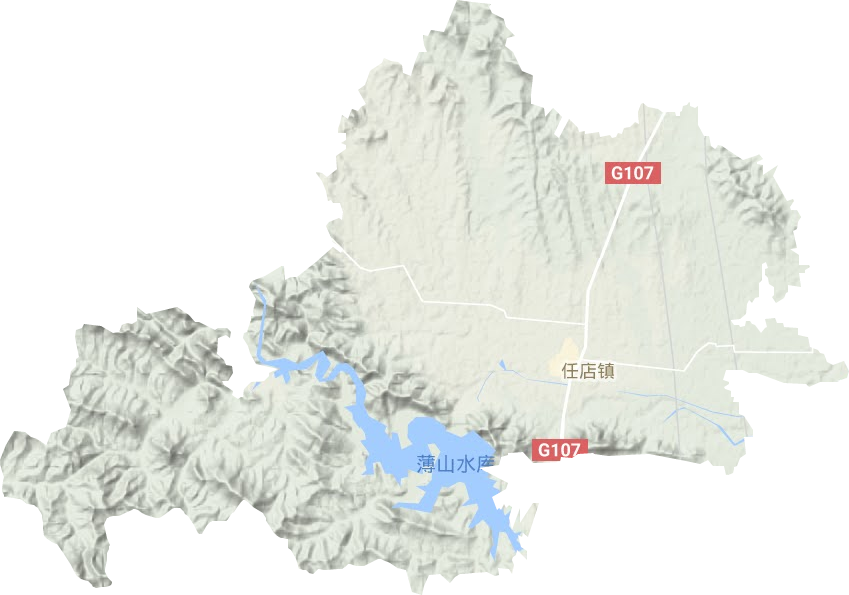 任店镇地形图