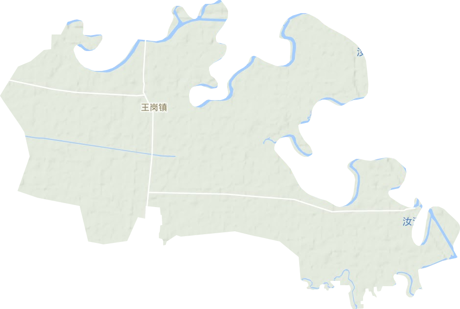 王岗镇地形图