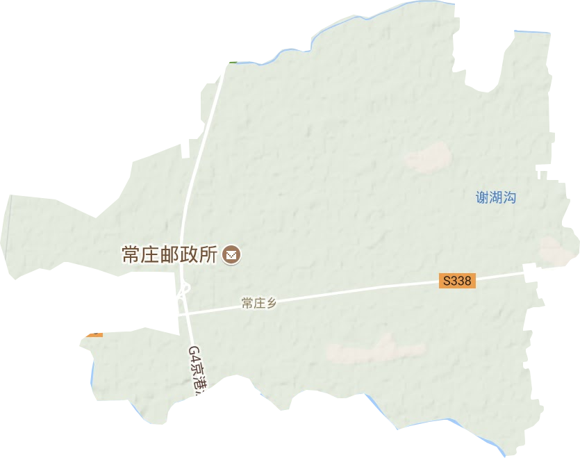 常庄镇地形图