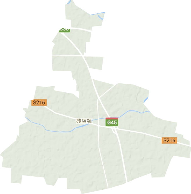 砖店镇地形图