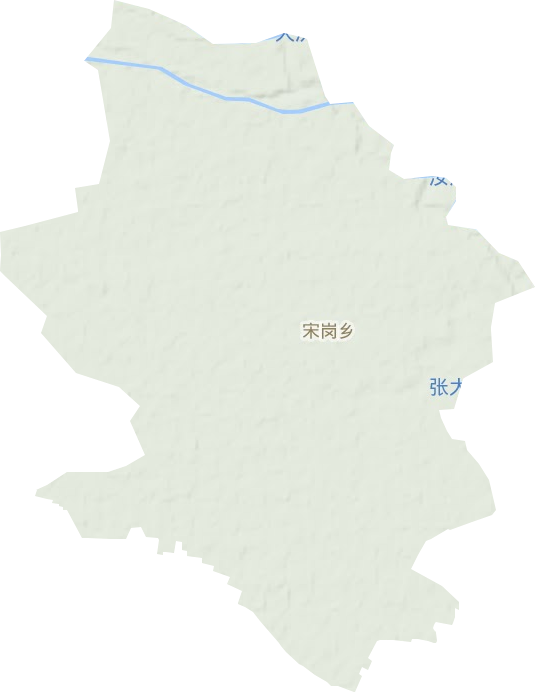 宋岗乡地形图