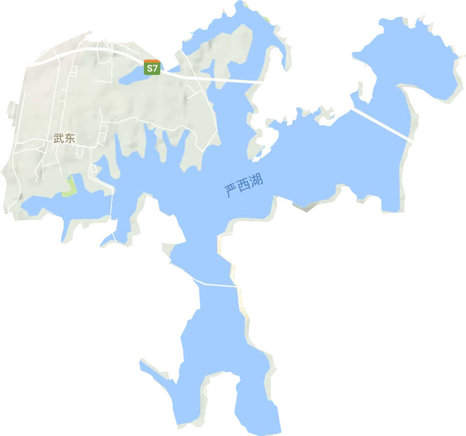 武东街道地形图
