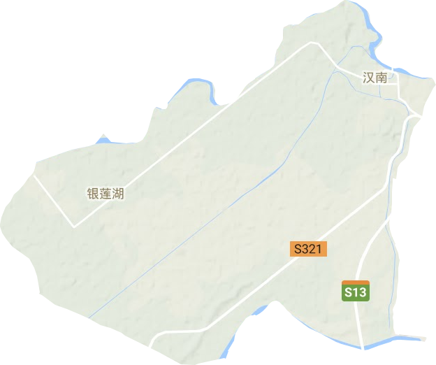 湘口街道地形图