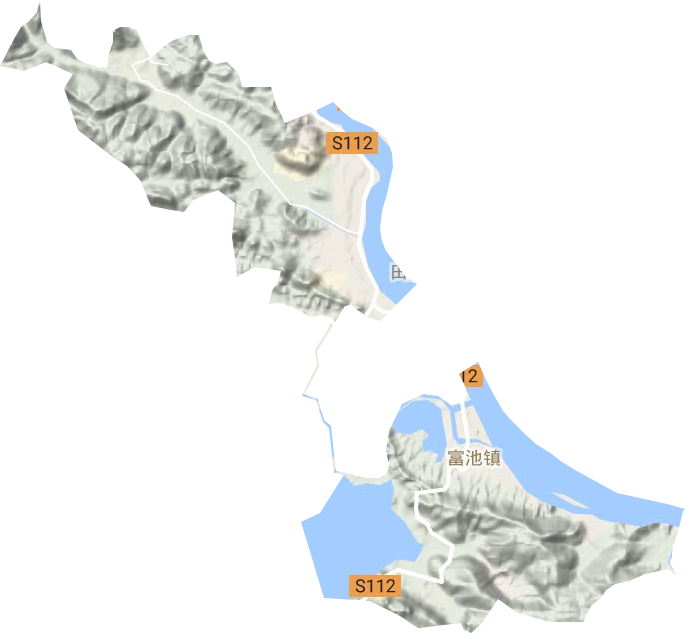 富池镇地形图
