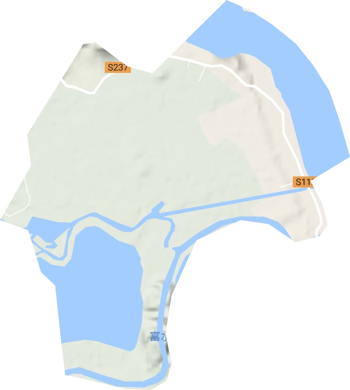 半壁山农场地形图
